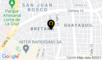 Mapa de S Y S Computadores en Cali