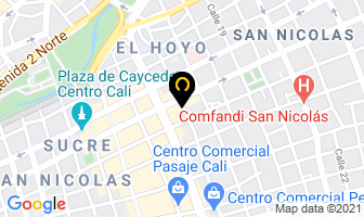 Mapa de Sabor Y Deleite Del Valle en Cali