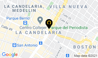 Mapa de Sala De Belleza Dussak en Medellín