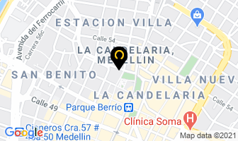 Mapa de Sala De Belleza Maelh en Medellín
