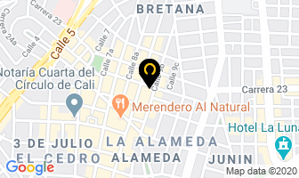 Mapa de Sala De Desposte Luis Bernardocalle Pareja en Cali