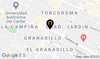 Mapa de Salón De Eventos Bruselas en Barranquilla