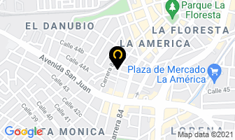Mapa de Salsamentaria Americano en Medellín