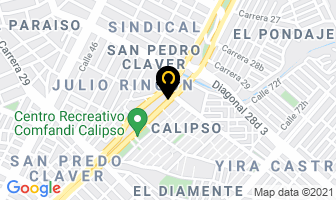 Mapa de Salsamentaría Jireh en Cali