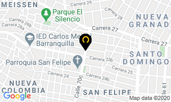 Mapa de Salsamentaria Jk en Barranquilla