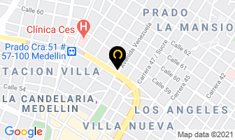 Mapa de Saludcoop en Medellín