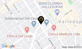 Mapa de Saludvida E.p.s. en Valledupar