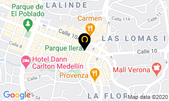 Mapa de Saman Hostel en Medellín