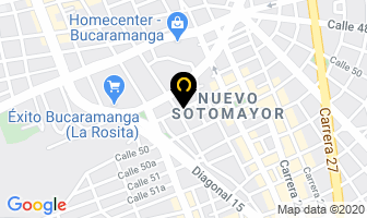 Mapa de Samuel Rueda Hernandez, Oftalmologo en Bucaramanga