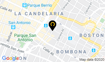 Mapa de San Ignacio Distribuciones en Medellín