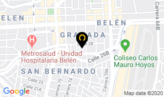 Mapa de San Juan Bosco en Medellín