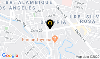 Mapa de San Mario Gourmet en Santa Marta
