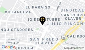 Mapa de San Martín en Cali
