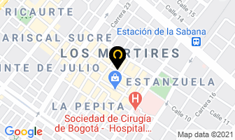 Mapa de Sanandrecoop en Bogotá D.C