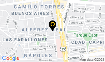 Mapa de Sanati Italiana en Cali