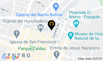 Mapa de Sánchez Ordoñez José Fernando en Popayán