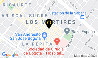 Mapa de Sándalos Fragancias en Bogotá D.C