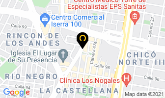 Mapa de Sandoval Gómez Rubén Dario en Bogotá D.C