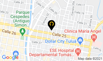 Mapa de Saneamineto Industrial en Tulua