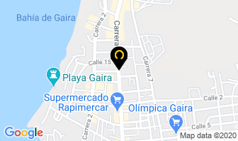 Mapa de Sansiraka Hotel en Santa Marta