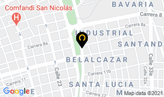 Mapa de Santafé en Cali