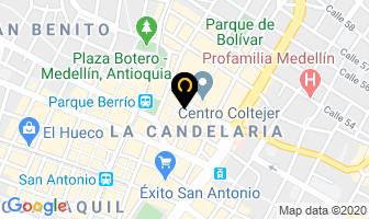 Mapa de Santinic en Medellín