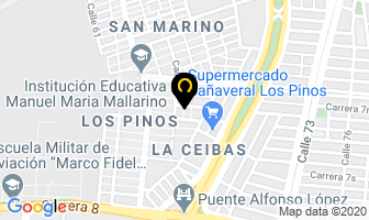 Mapa de Santo Tomate en Cali