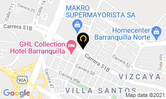 Mapa de Santoral S.a. en Barranquilla