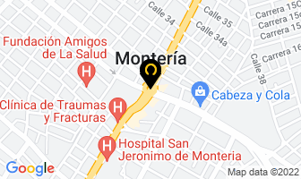 Mapa de Santori Eventos en Montería