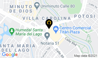 Mapa de Santorini en Bogotá D.C