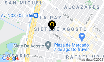 Mapa de Santy Respuestos en Bogotá D.C