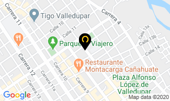 Mapa de Saralí Repostería en Valledupar