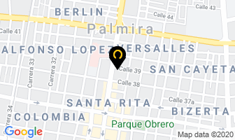 Mapa de Sas Ltda. en Palmira