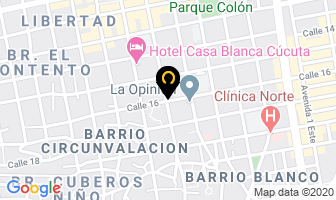 Mapa de Sastrería Cardín en Cúcuta