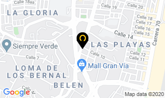 Mapa de Sastrería Con Clase en Medellín