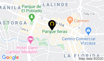 Mapa de Sastrería Manila en Medellín