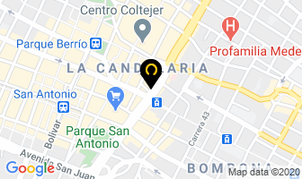 Mapa de Sastrería Milson B. en Medellín