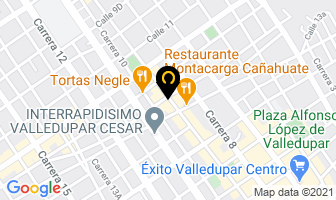 Mapa de Sastrería Montecarlos en Valledupar