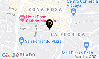 Mapa de Sastrería Nacional en Medellín