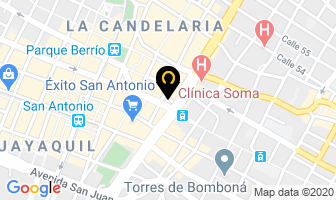 Mapa de Satélite comunicaciones en Medellín