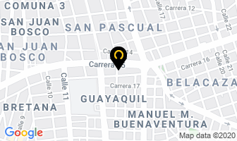 Mapa de Saúl Martínez / Baterías Protón en Cali