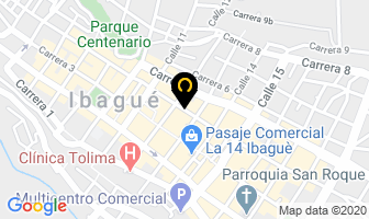 Mapa de Sayco Y Acinpro en Ibagué