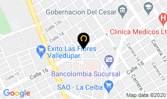 Mapa de Seguro Social en Valledupar