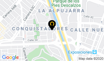 Mapa de Seguros Halcón Ltda en Medellín