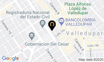 Mapa de Seguros La Equidad en Valledupar