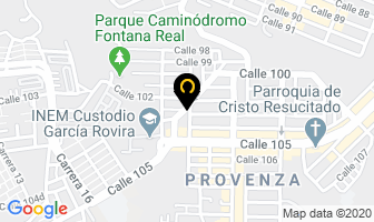 Mapa de Seindex en Bucaramanga