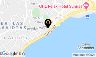 Mapa de Sena en San Andrés