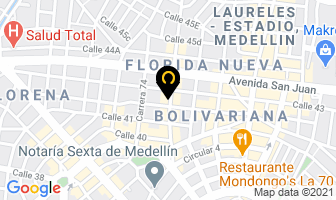Mapa de Señoras Empanadas en Medellín