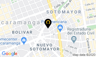 Mapa de Sensomatic Del Oriente en Bucaramanga