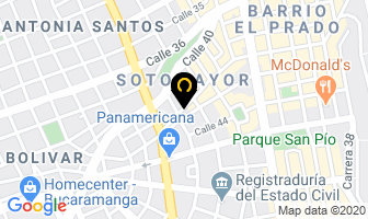 Mapa de Sepia & Mora en Bucaramanga